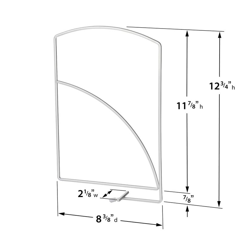 LYNK ProfessionalÂ® Homeâ„¢ Tall White Shelf Dividers - Linen Closet Organizers and Storage - Linen Storage - Closet Organization - Towel Organizer for Closet (Set of 2) - Image 5
